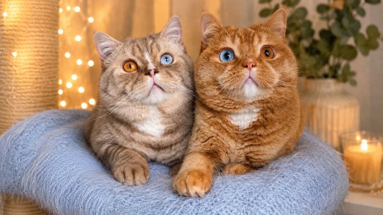 Grand Liberty British Shorthair cats with rare heterochromia