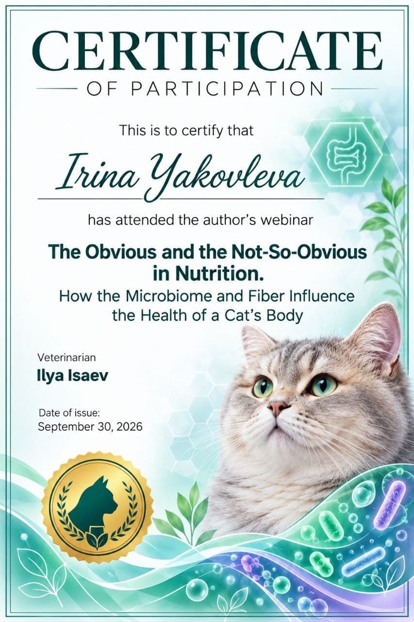 Fachzertifikat Katzen-Ernährung & Mikrobiom (2026)