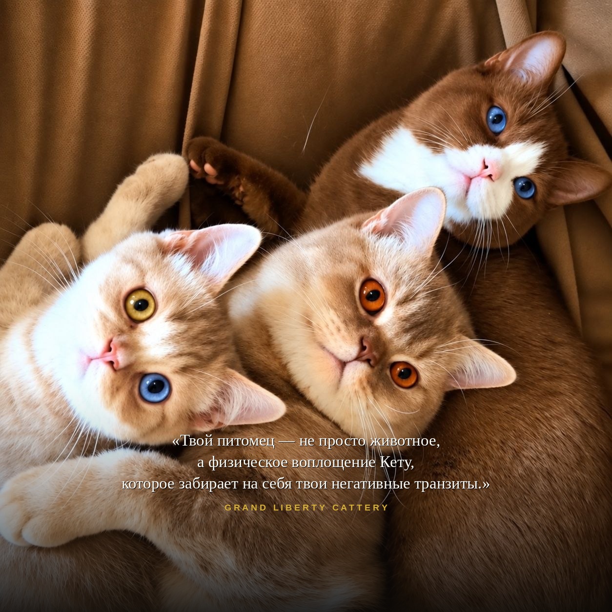 Твой питомец — не просто животное, а физическое воплощение Кету. Grand Liberty Cattery